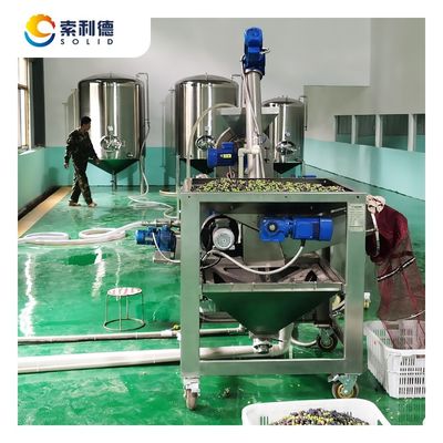 2 Fase-separatie-extractie EVOO-500 500KG/H Olijfolie-extractie-machine voor olie